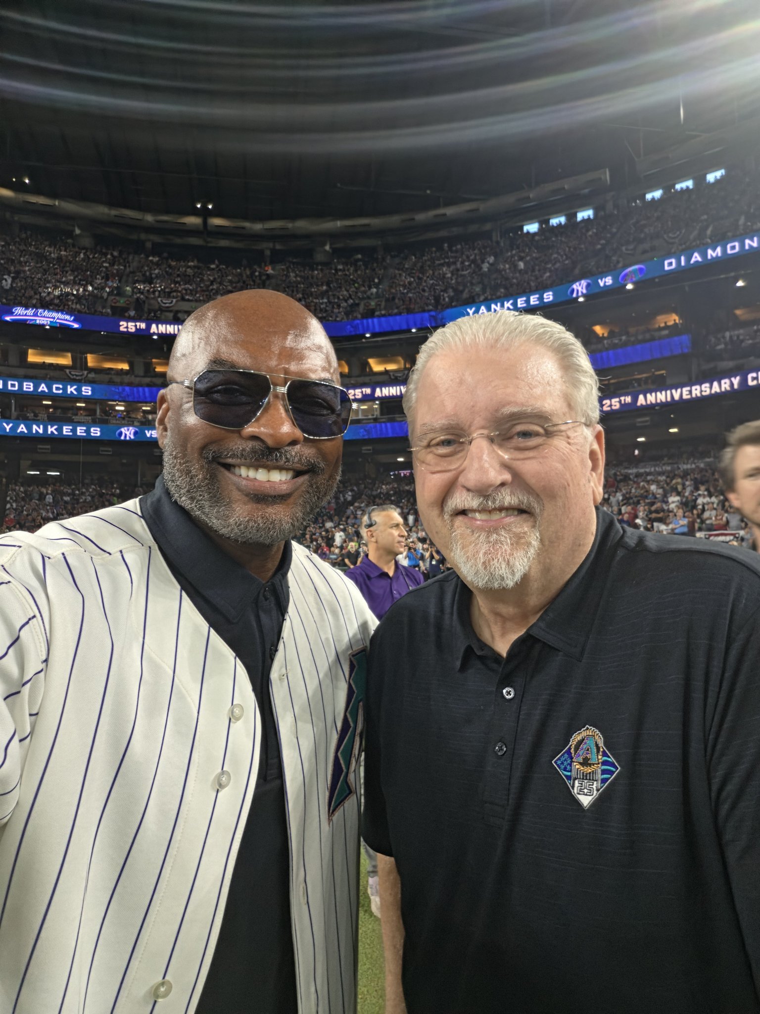 Reggie Sanders at the Diamondbacks 25th Anniversary celebration